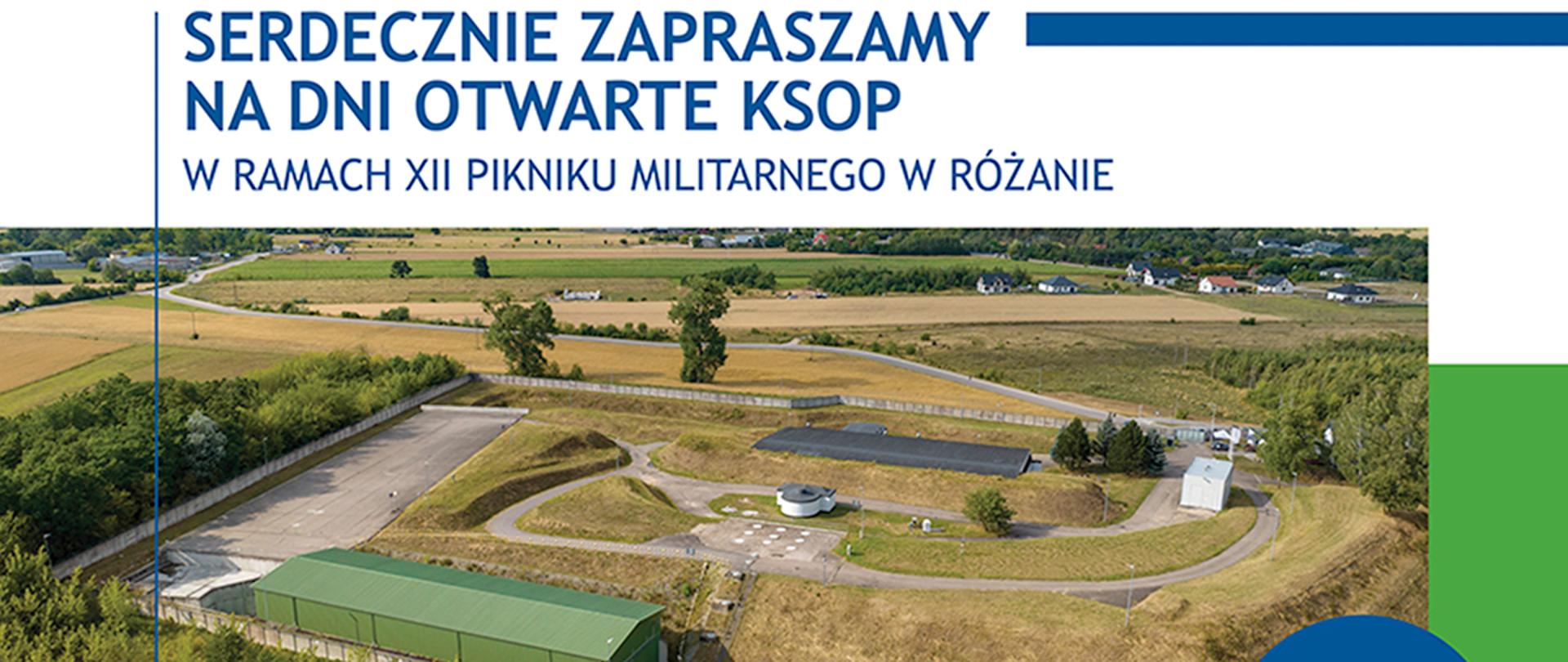 Zdjęcie przedstawia plakat informujący o dniu otwartym Krajowego Składowiska Odpadów Promieniotwórczych, który obędzie się 9 września.