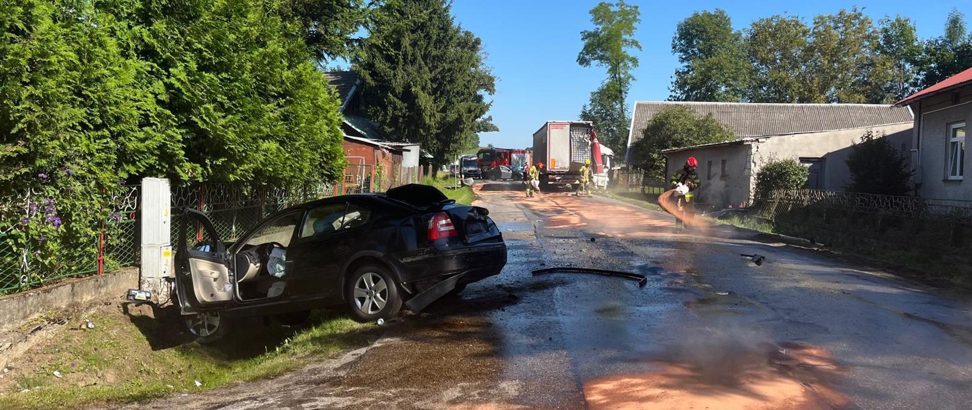 Wypadek drogowy w miejscowości Prokocice - powiat kazimierski