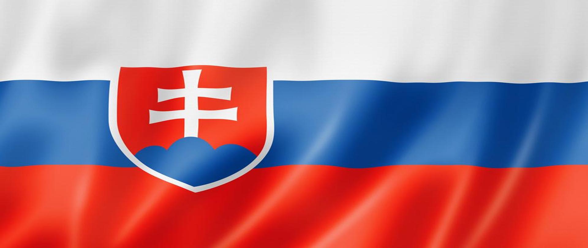 Flaga Słowacji.