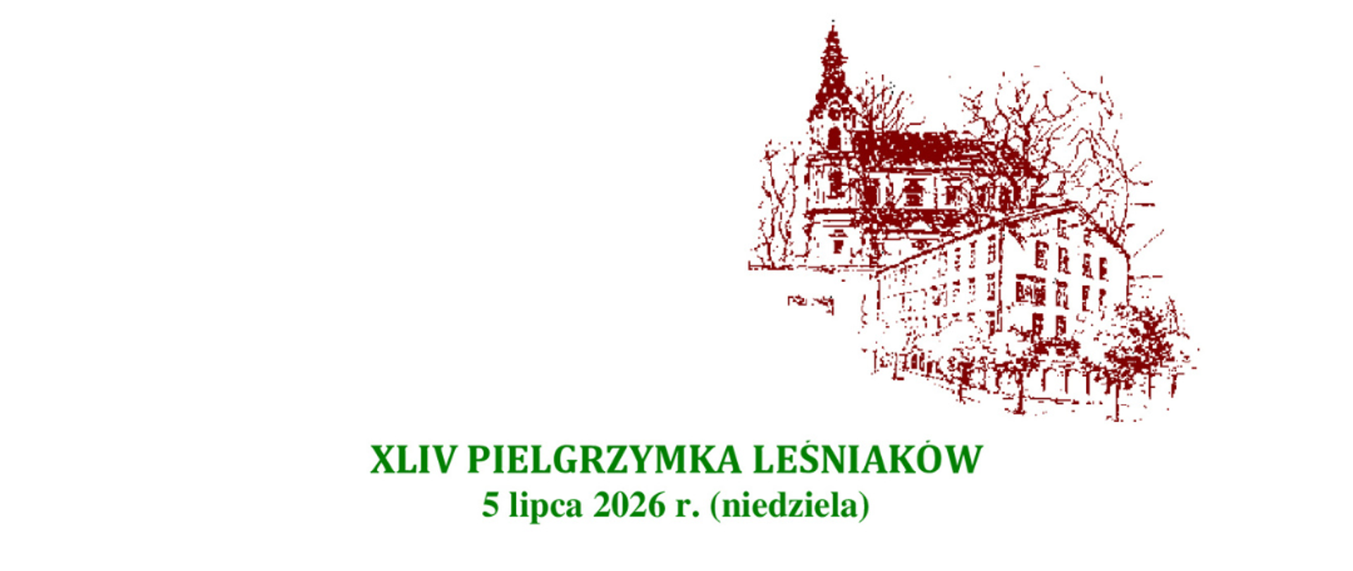 Program zjazdu:
9:30 - Msza święta w Bazylice Leśniańskiej
10:45 - Doroczne spotkanie Leśniaków w sali wykładowej ZSCKR w Leśnej Podlaskiej
11:30 - zwiedzanie zabytkowego Domu Kseni.