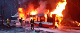pożar autobusu 1