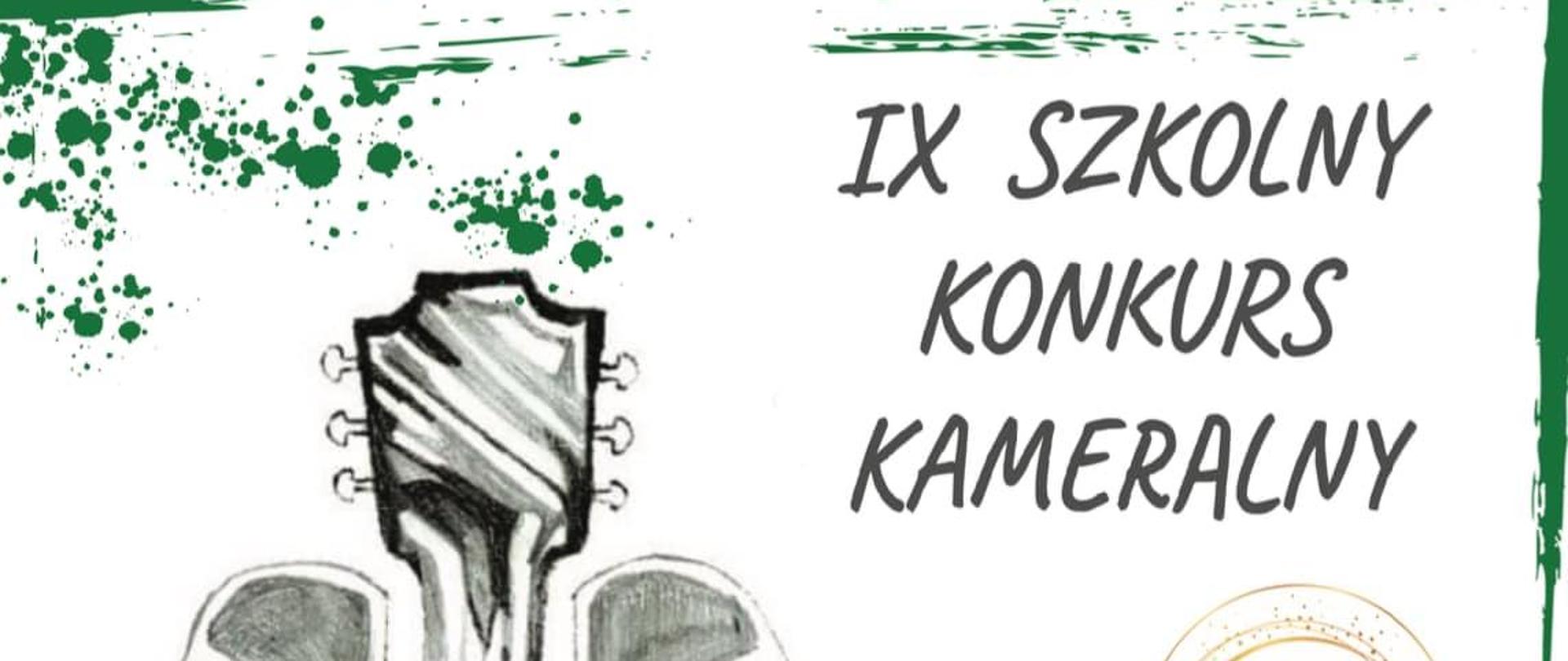 IX Konkurs Kameralny - plakat