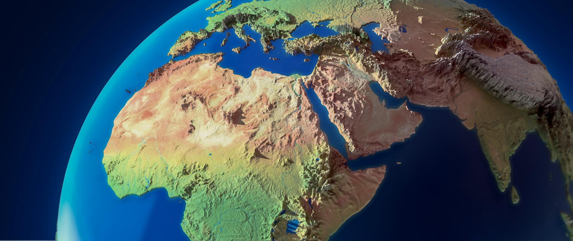 Topological globe, illustration.