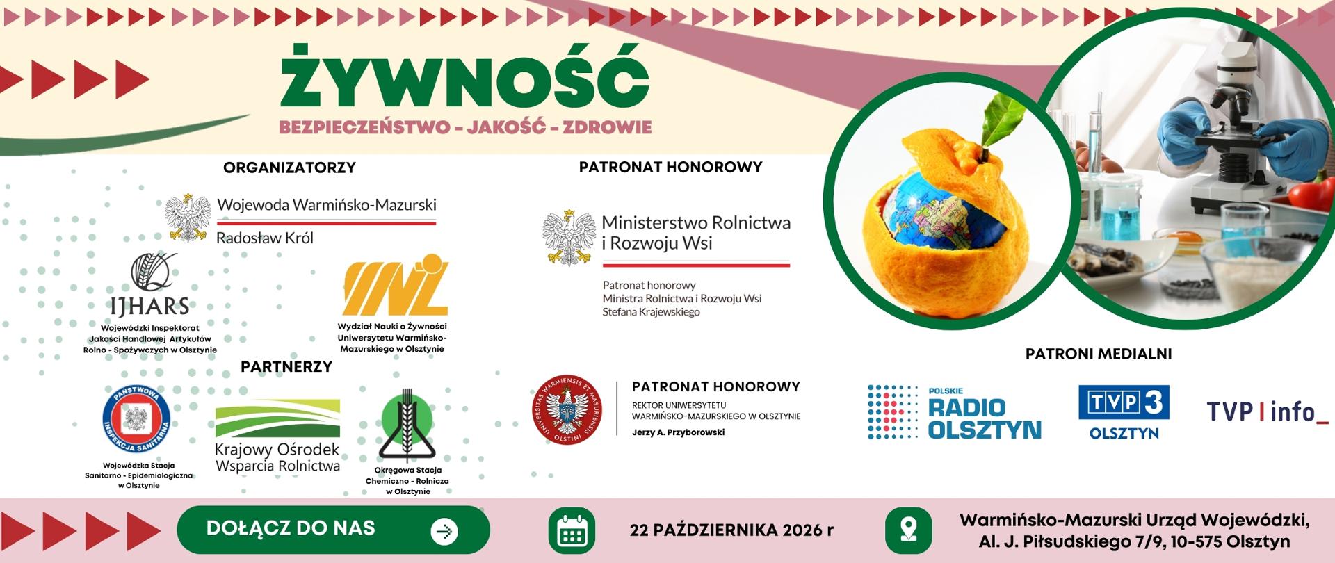 Plakat informacyjny konferencji