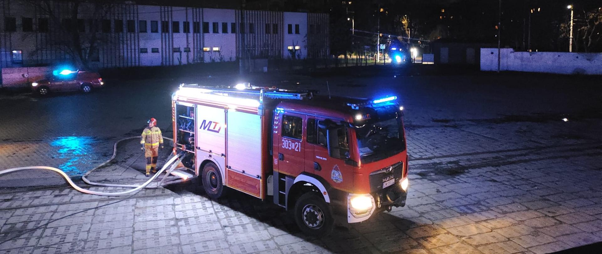 Pożar na ul. Hubskiej