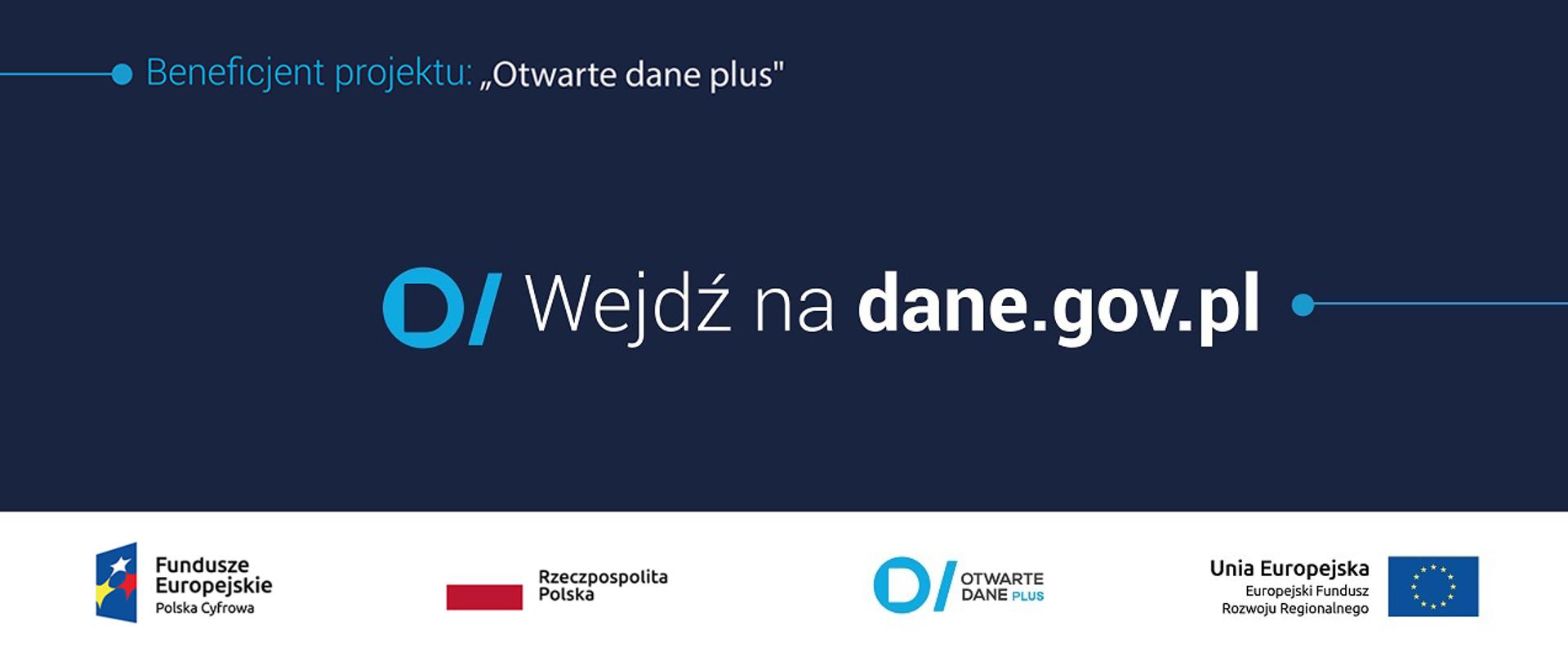 Grafika z napisem: Wejdź na dane.gov.pl