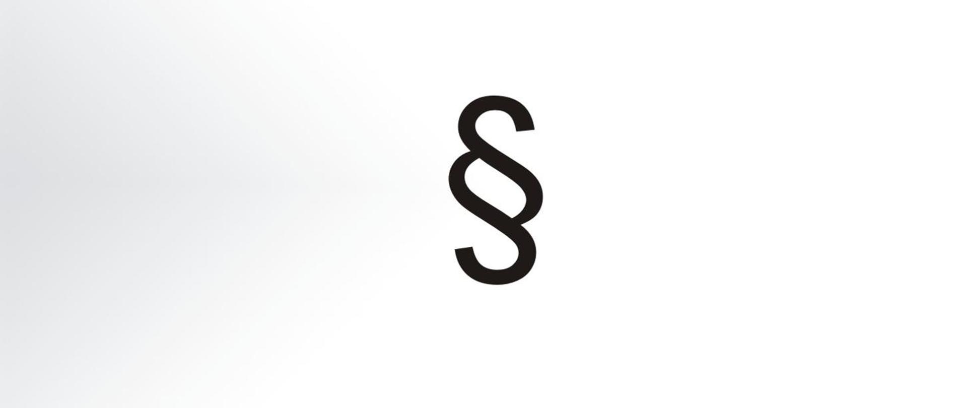 Zdjęcie przedstawia symbol podstawowej jednostki redakcyjnej tekstu prawnego