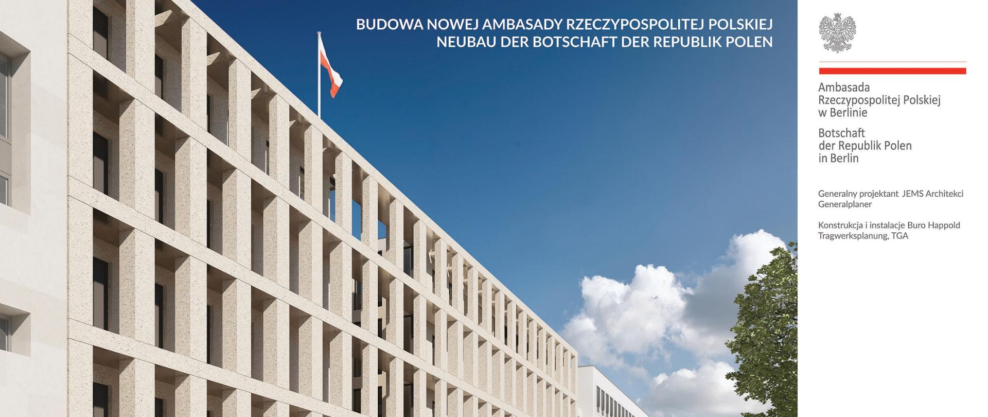 Amb. RP w Berlinie Projekt przyszłego budynku nowej Ambasady RP w Berlinie firmy JEMS Architekci