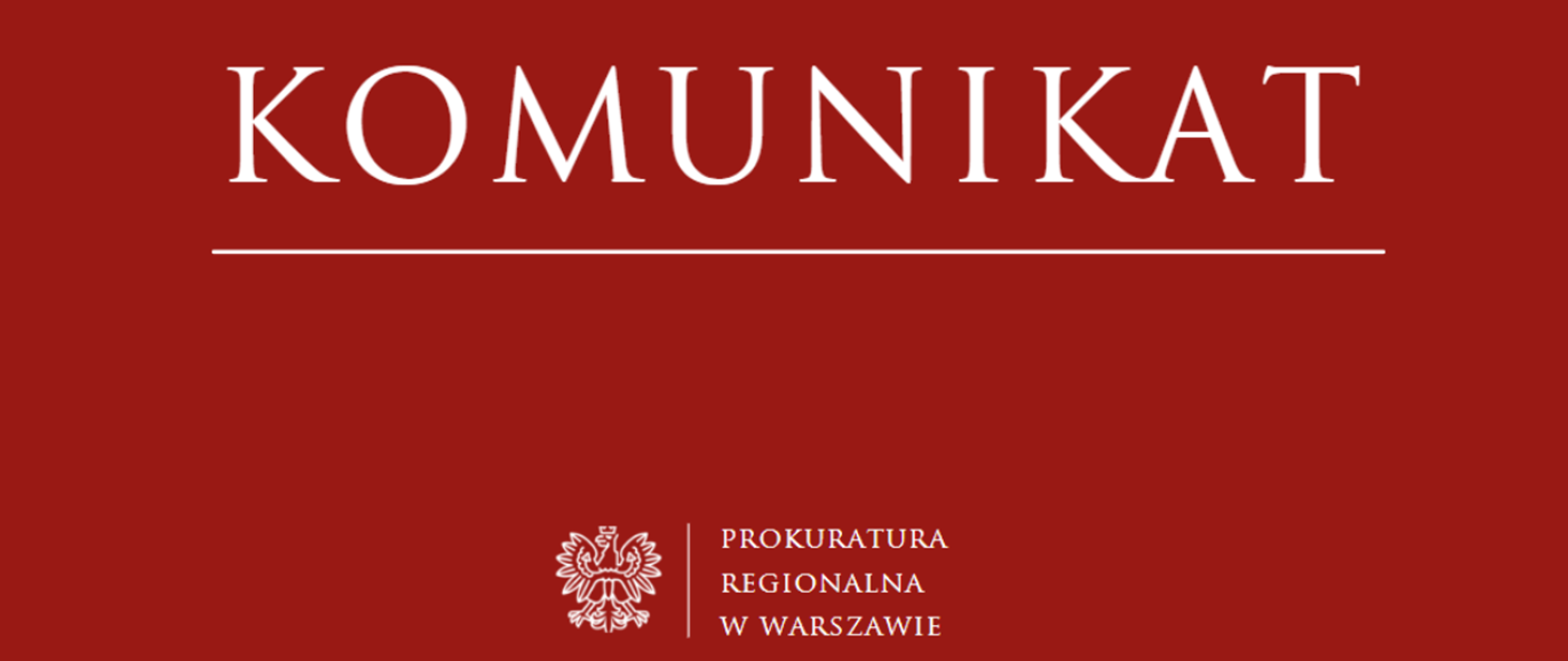 Komunikat w sprawie usunięcia z BIP Prokuratury Regionalnej w Warszawie oświadczeń prokuratorów składanych w trybie art. 103 a ustawy Prawo o prokuraturze