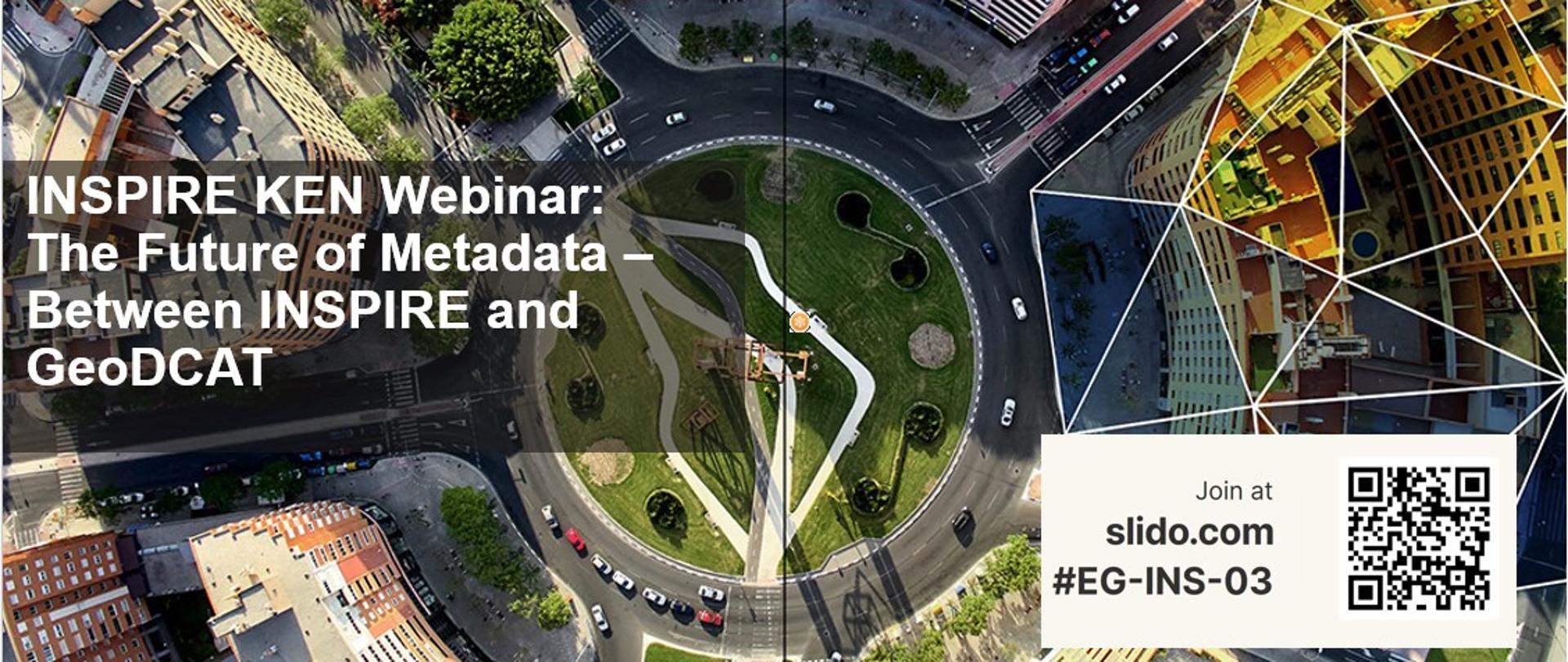 Screenshot showing a slide with the topic of the webinar