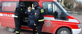 Pińczowscy strażacy wspomagają Narodowy Program Szczepień - OSP Chmielów 
