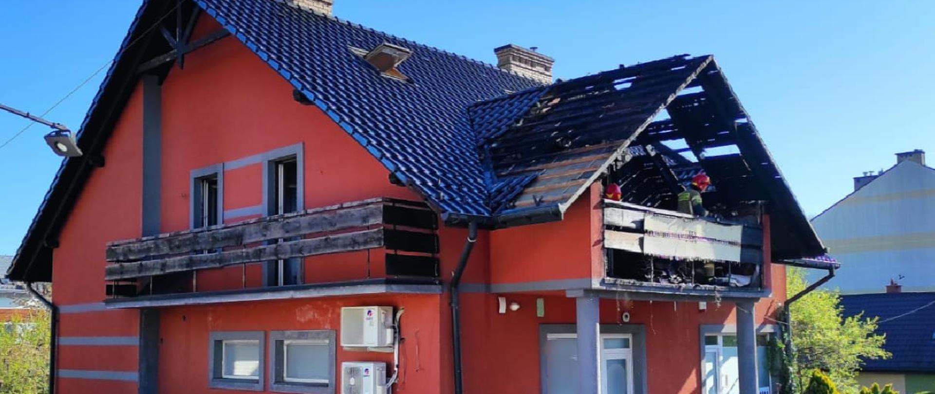 Pożar przy ulicy Pardyaka w Myślenicach