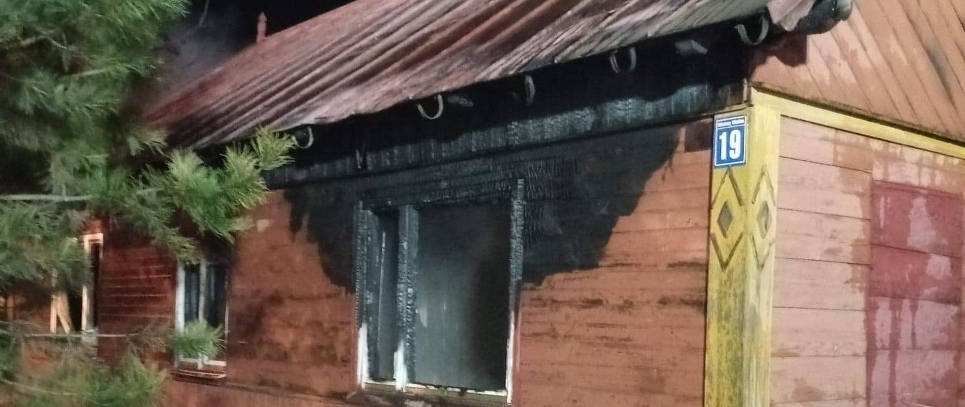 Pożar budynku mieszkalnego 