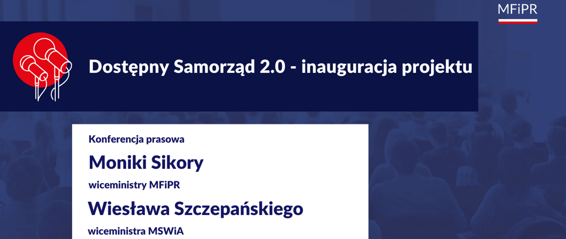 Konferencja prasowa dotycząca projektu „Dostępny samorząd 2.0”