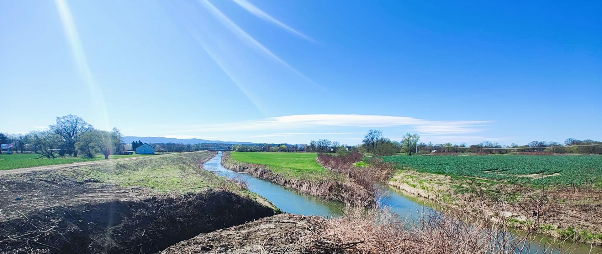 Połączenie trzech rzek na terenie gminy Czechowice-Dziedzice. Od lewej: Rów Czechowicki, Wapienica, Iłownica