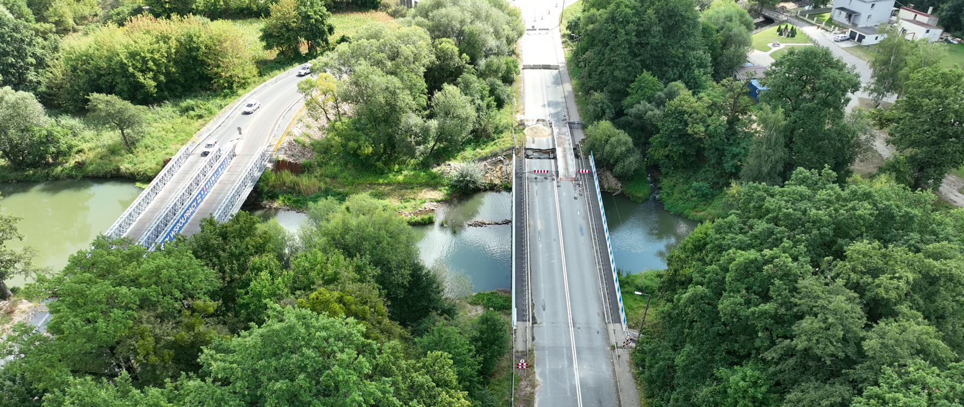 Fragment DK45 w Krapkowicach po powodzi