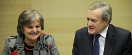 Wicepremier, minister kultury i dziedzictwa narodowego Profesor Piotr Gliński spotkał się w poniedziałek w Katowicach z komisarz Unii Europejskiej ds. spójności i reform, Elisą Ferreirą. Fot. Danuta Matloch 