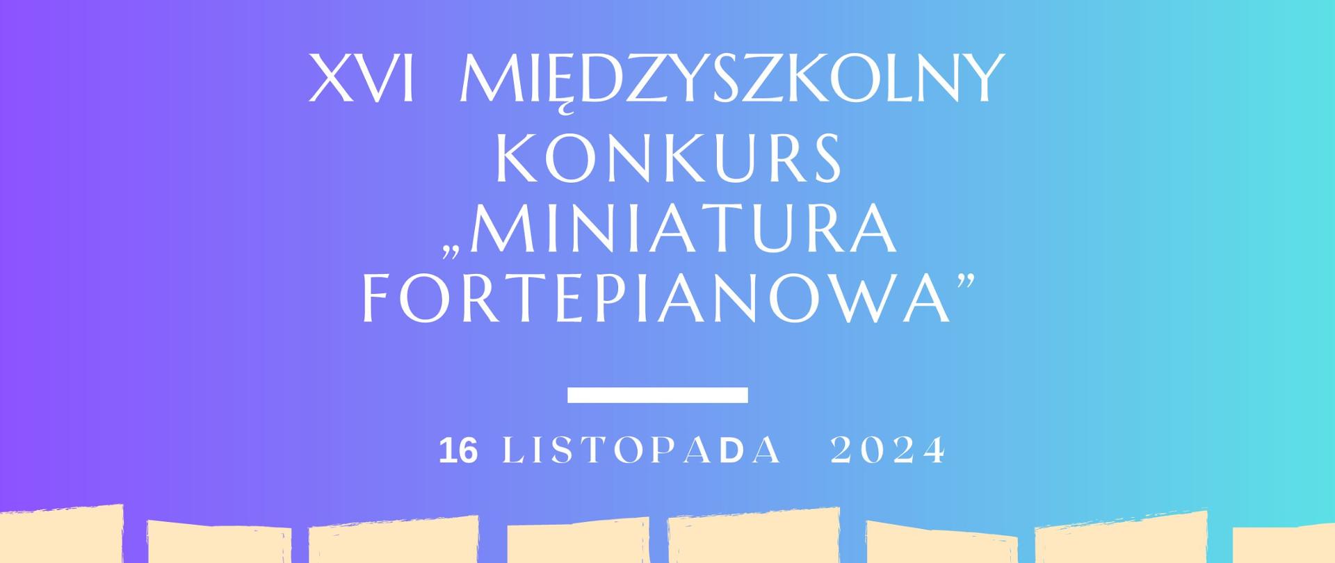 plakat Miniatura Fortepianowa