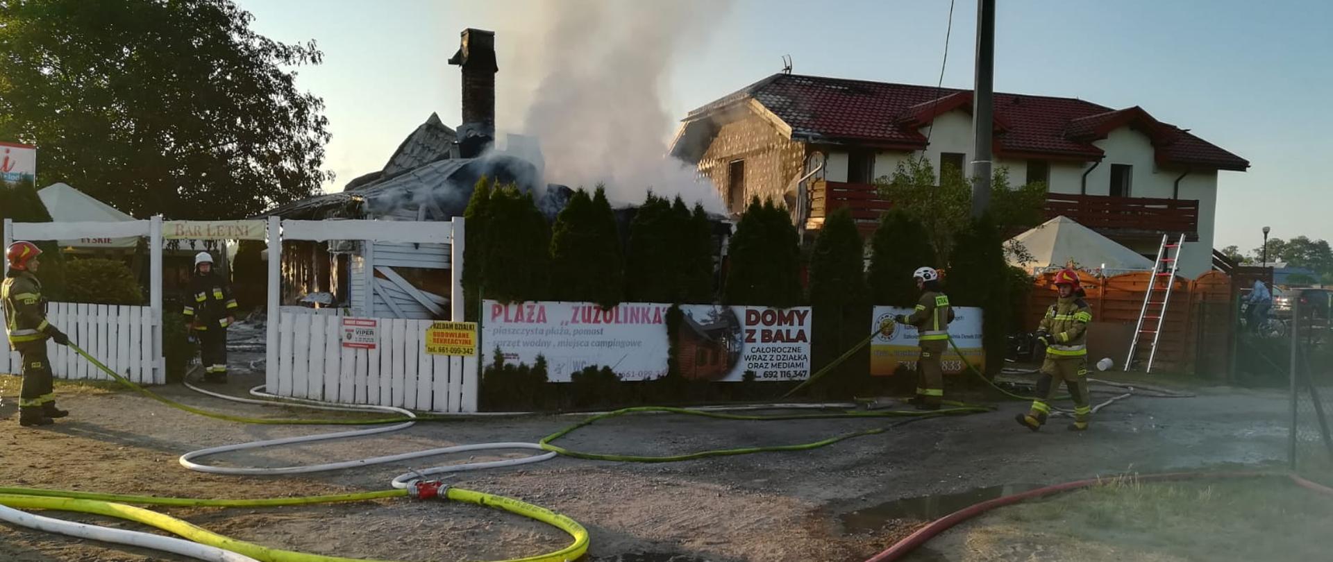 Pożar „Baru Letniego” w Białym. 