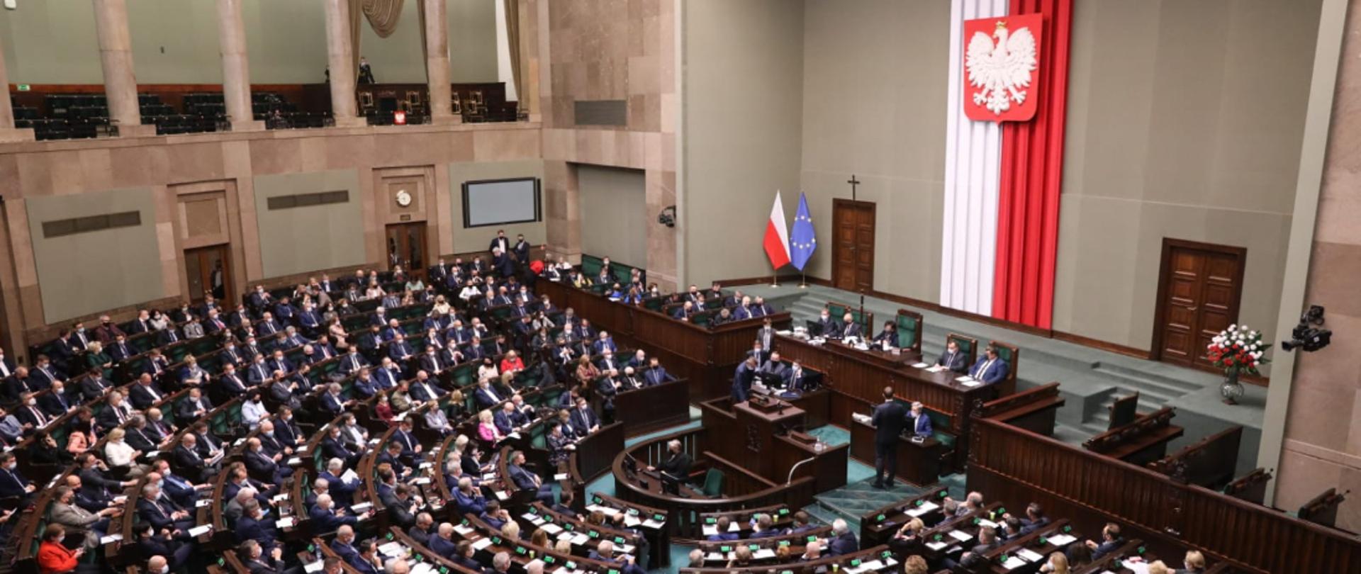 Zdjęcie sali plenarnej Sejmu