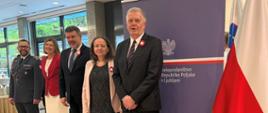 Przywitanie gości przez przedstawicieli Ambasady RP.
