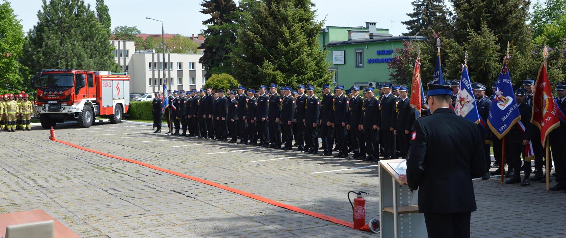 Na zdjęciu widać powiatowe obchody Dnia Strażaka