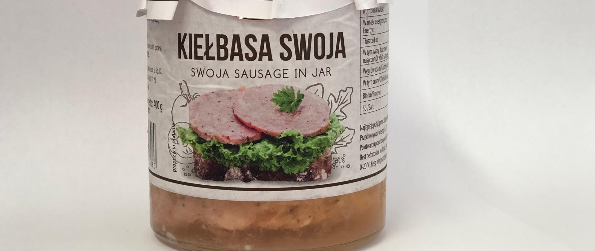 Kiełbasa Swoja w słoiku z Rajbrotu