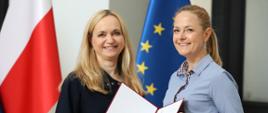 min. Jolanta Sobierańska-Grenda wręcza nominację wiceminister Katarzynie Kęckiej