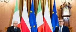 Spotkanie Premiera Mateusza Morawieckiego i Prezydenta Republiki Włoskiej Sergio Mattarella.