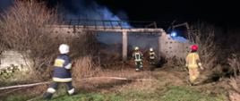 Pożar budynku stodoły w miejscowości Owieczki