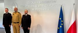 Uroczyste spotkanie w Szkole Aspirantów PSP w Poznaniu