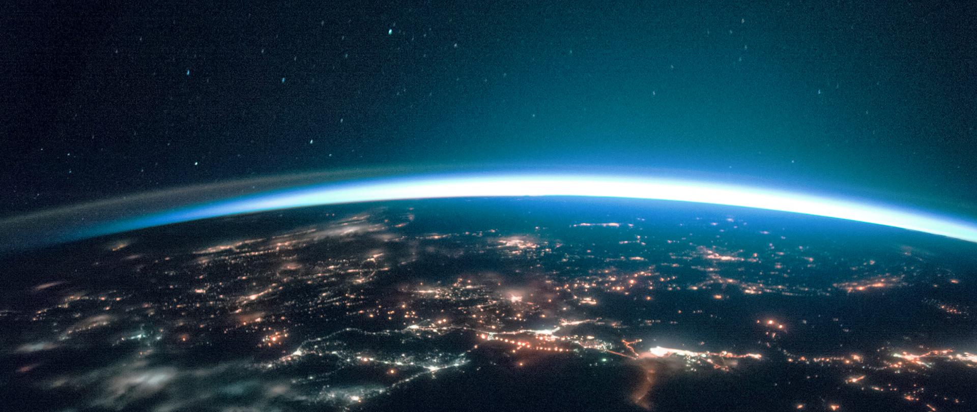 Tło banera cyfrowego świata, zremiksowane z domeny publicznej