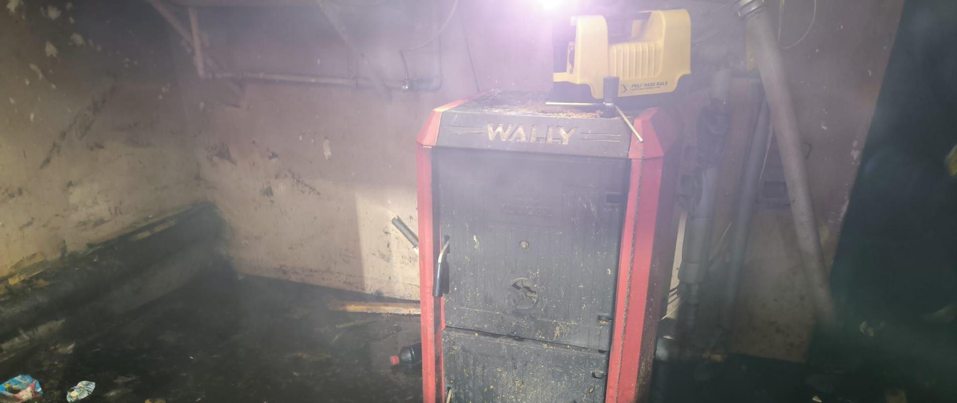 POŻAR KOTŁOWNI W ZBĄSZYNIU