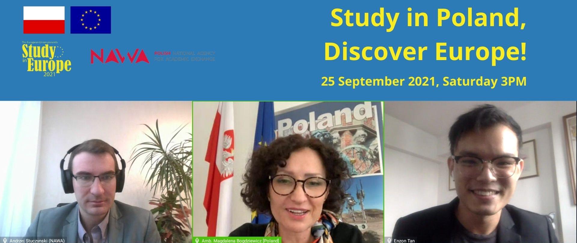 Study in Poland, Discover Europe Webinar in Singapore 2021