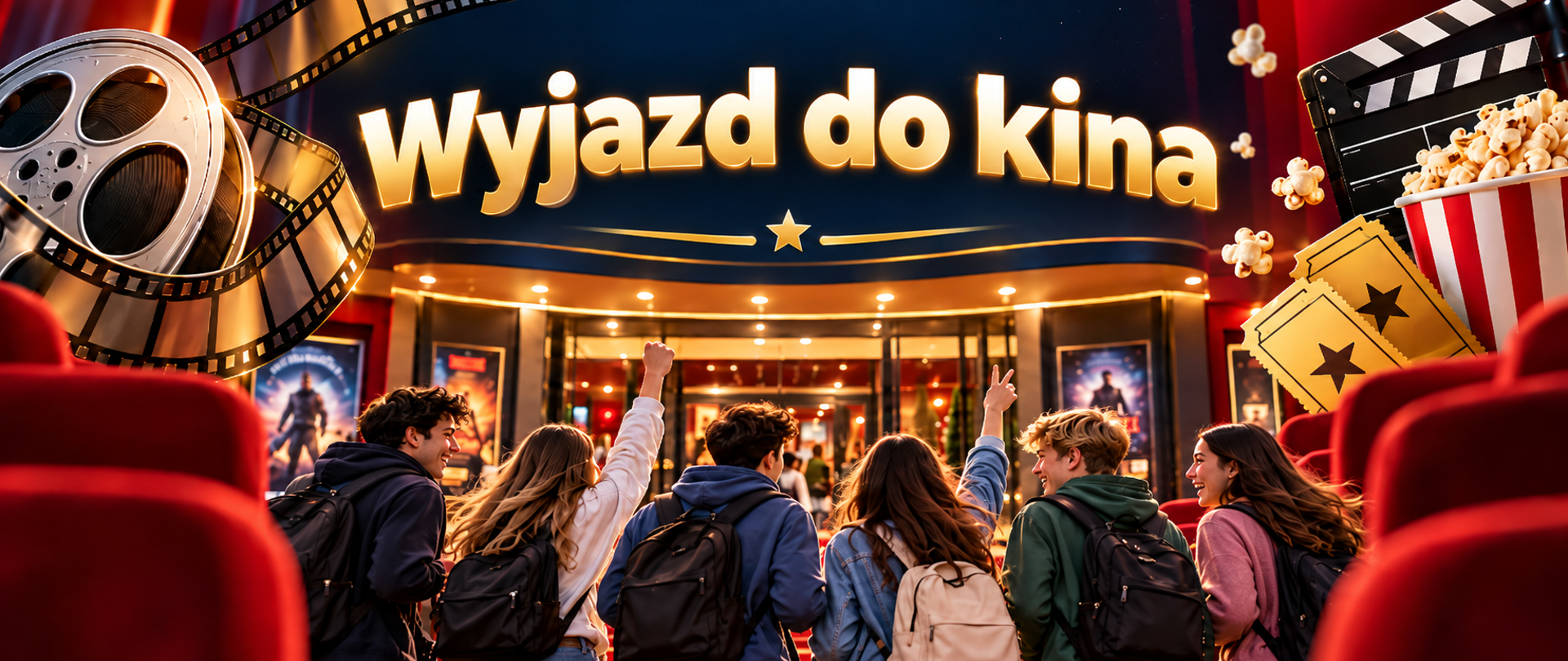 Wyjazd klas piątych do kina we Włodawie