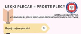 2. LEKKI PLECAK = PROSTE PLECY_PORADY