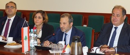 Minister Bassil oraz delegacja libańska