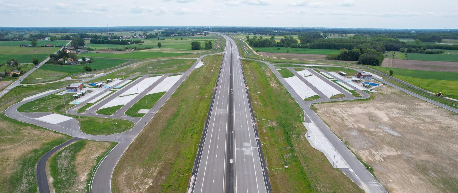 A2 przed oddaniem do użytkowania. Widok na MOP Sitnik