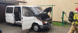 POŻAR SAMOCHODU DOSTAWCZEGO 