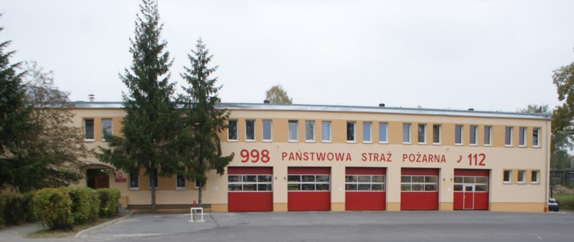 Na zdjęciu budynek Jednostki Ratowniczo-Gaśniczej Nr 6 w Łodzi