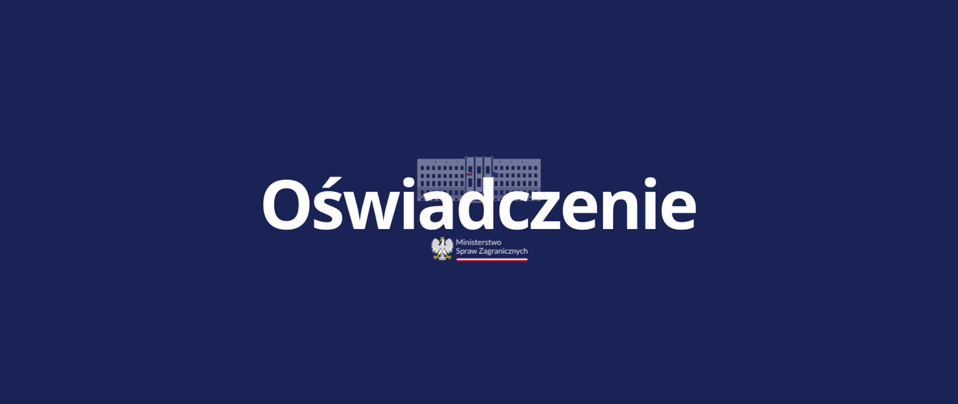 oświadczenie