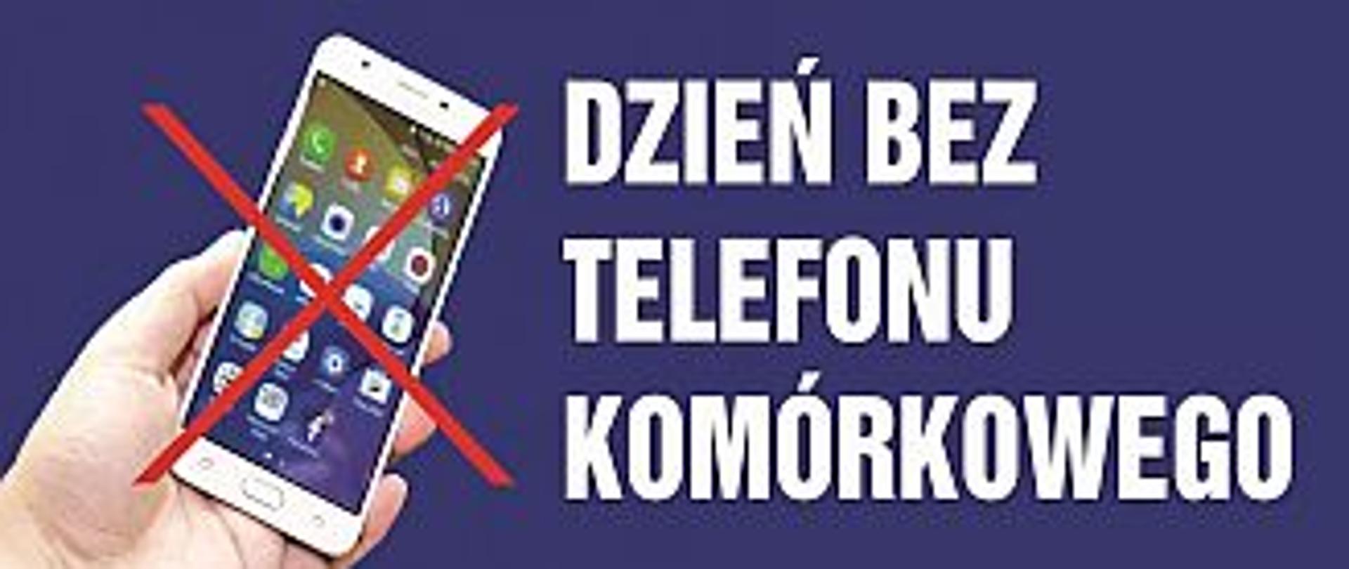 baner informujący o Dniu bez Telefonu