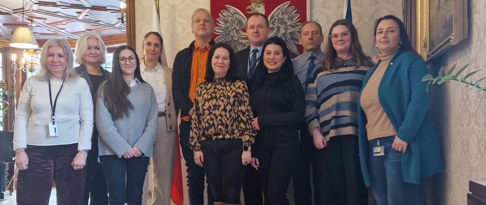 Spotkanie z grupą przedstawicieli dwóch instytucji działających w Sztokholmie zajmujących się opieką nad osobami bezdomnymi