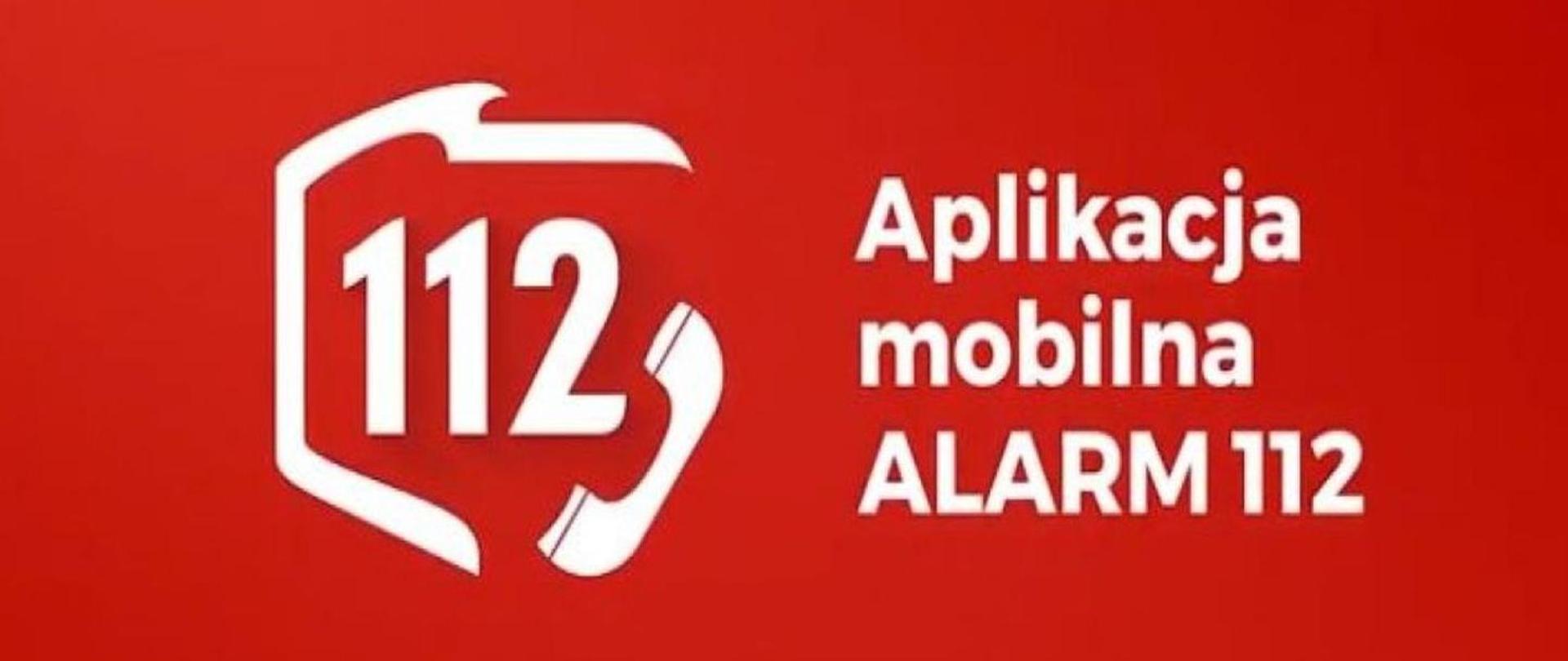 Grafika aplikacji mobilnej alarm112