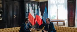 Prime Minister Mateusz Morawiecki and Prime Minister of the Czech Republic Petr Fiala during the visit of the Polish Prime Minister to Prague as part of intergovernmental consultations
