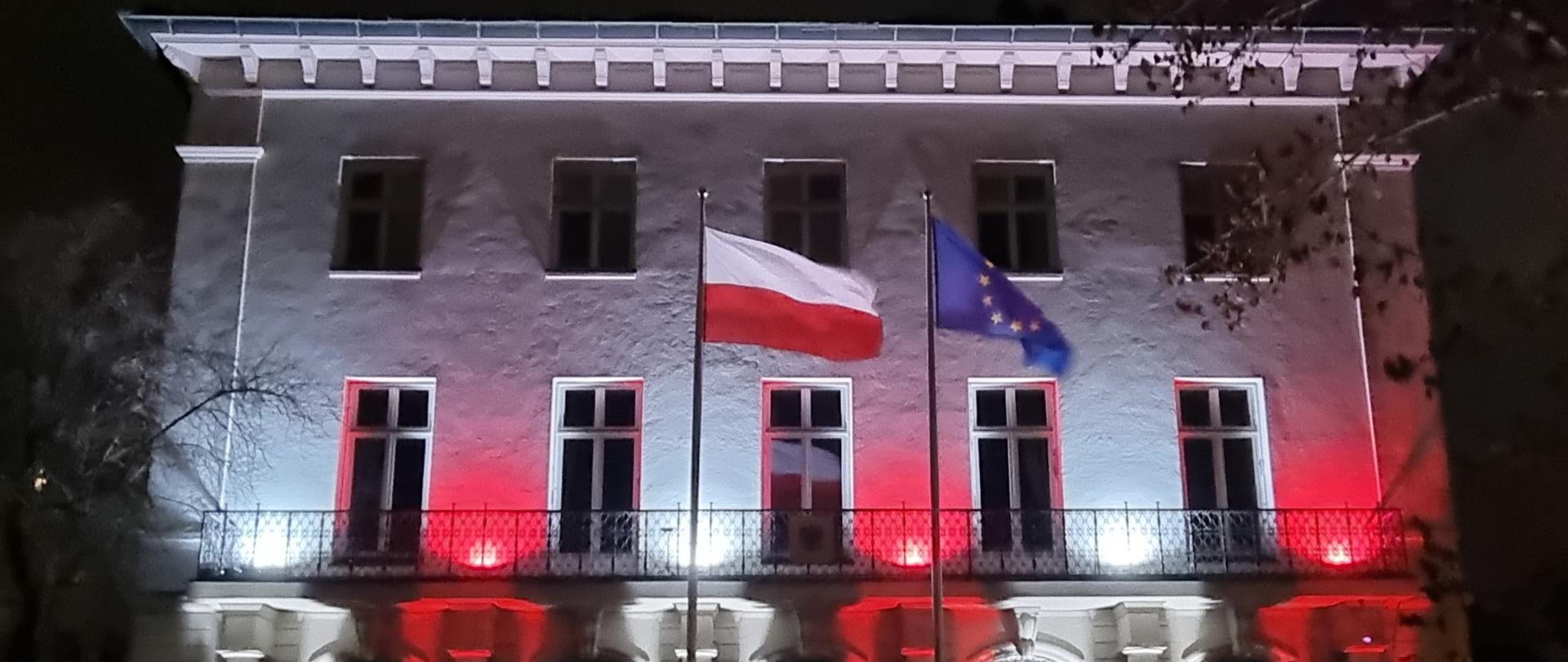 Illumination of the Polish Embassy on the occasion of National Independence Day - 2022