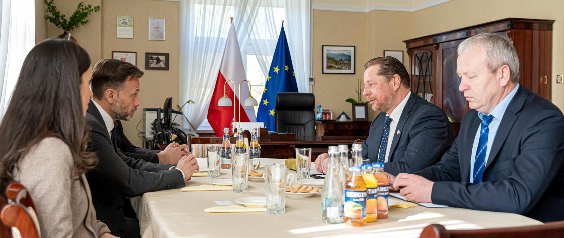 Rozmowy o współpracy z szefem Konsulatu Republiki Litewskiej w Sejnach