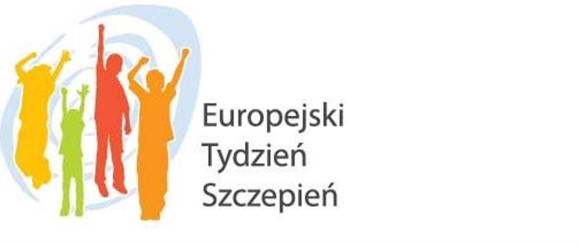 Logo Europejskiego Tygodnie Szczepień, kolorowe postacie