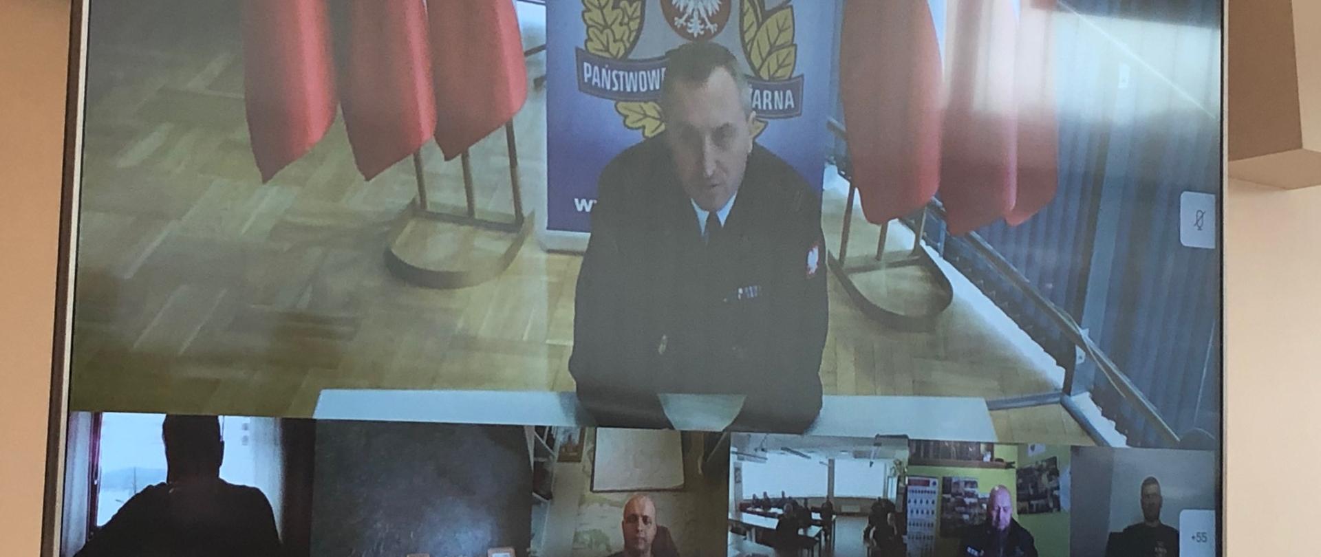 Na ekranie Małopolski Komendant Wojewódzki PSP