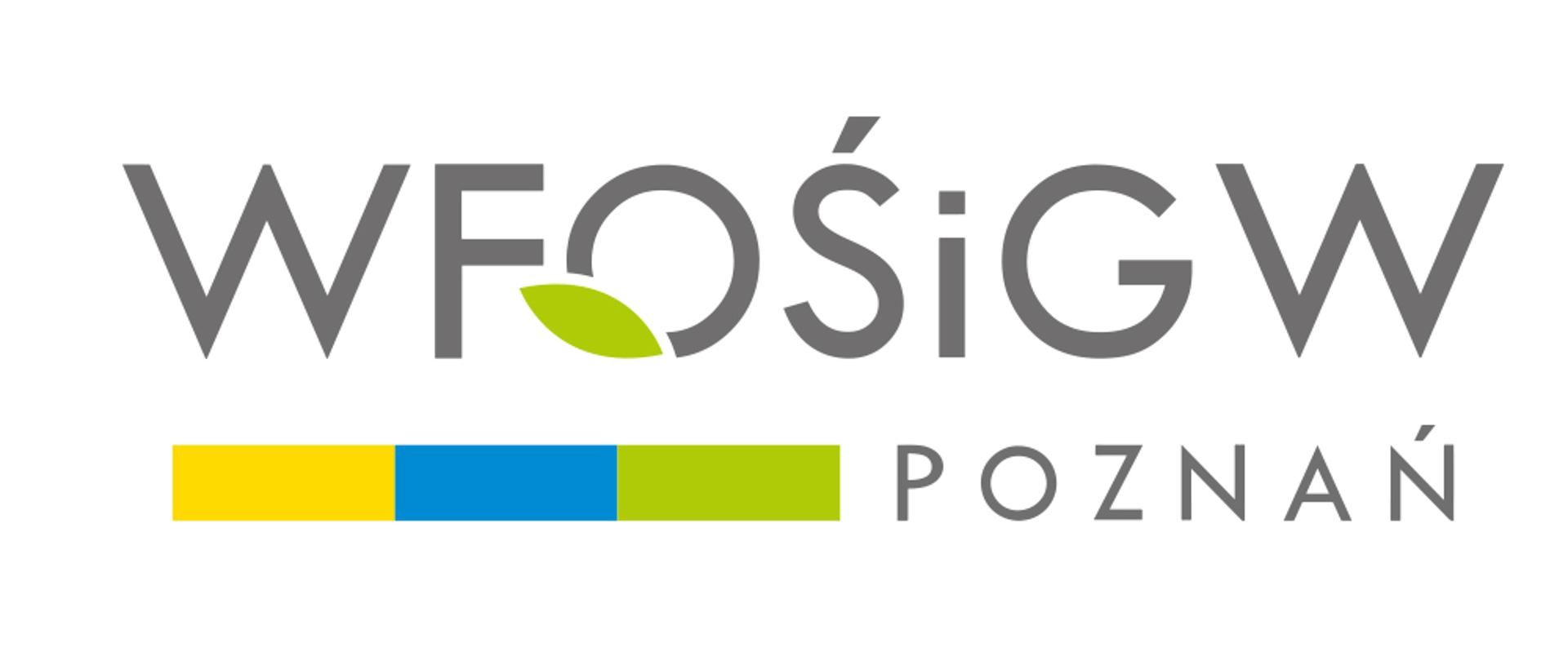 Na zdjęciu widnieje logo Wojewódzkiego Funduszu Ochrony Środowiska i Gospodarki Wodnej w Poznaniu. 